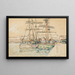 Saint-Malo Segelboote Kai - Paul Signac — gerahmtes Bild an der Wand