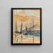 Saint-Tropez La jetée - Paul Signac — gerahmtes Bild an der Wand