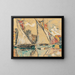 Saint-Tropez, Segel bei trockenem Wetter - Paul Signac — gerahmtes Bild an der Wand