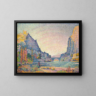 Sisteron - Paul Signac — gerahmtes Bild an der Wand