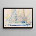 Saint-Tropez, Tartanes am Hafen - Paul Signac — gerahmtes Bild an der Wand