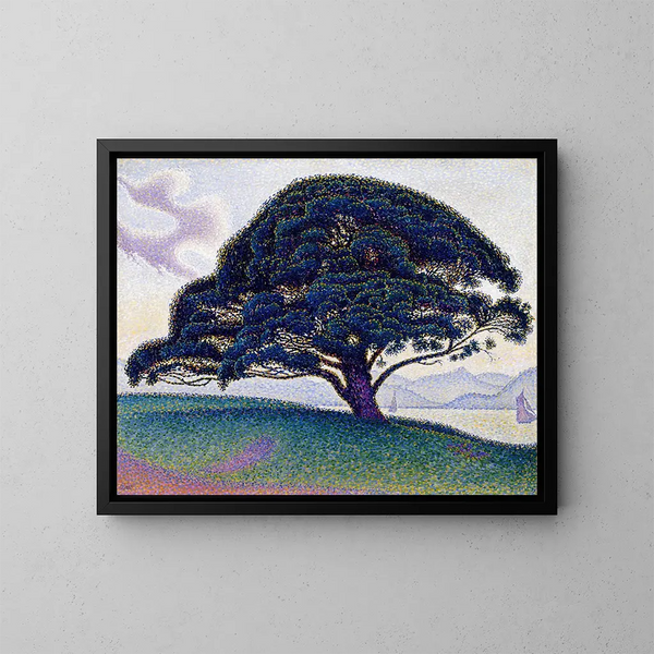 Der Kiefernbaum von Bonaventure - Paul Signac — gerahmtes Bild an der Wand