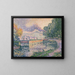 Der Kanal der Schlepper in Samois - Paul Signac — gerahmtes Bild an der Wand