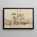 Drei-Master im Hafen - Paul Signac — gerahmtes Bild an der Wand