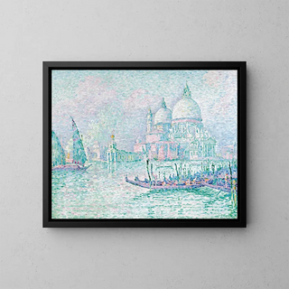 Venedig, La Salute, Grün - Paul Signac — gerahmtes Bild an der Wand