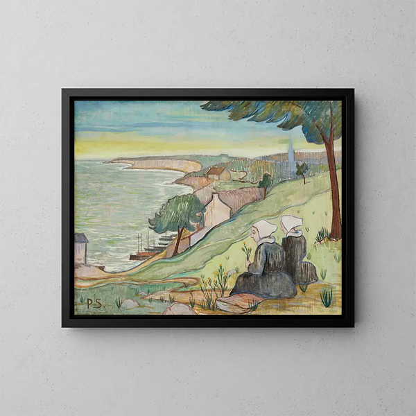 Bretonische Gemälde im Pouldu - Paul Sérusier — gerahmtes Bild an der Wand
