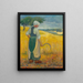 Junge Bretonin mit der Sichel - Paul Srusier — gerahmtes Bild an der Wand