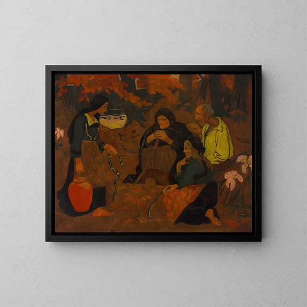 Die Schlangenesser - Paul Sérusier — gerahmtes Bild an der Wand