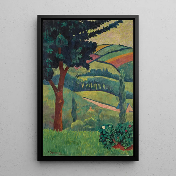 Vallée par temps gris Châteauneuf - Paul Sérusier — gerahmtes Bild an der Wand