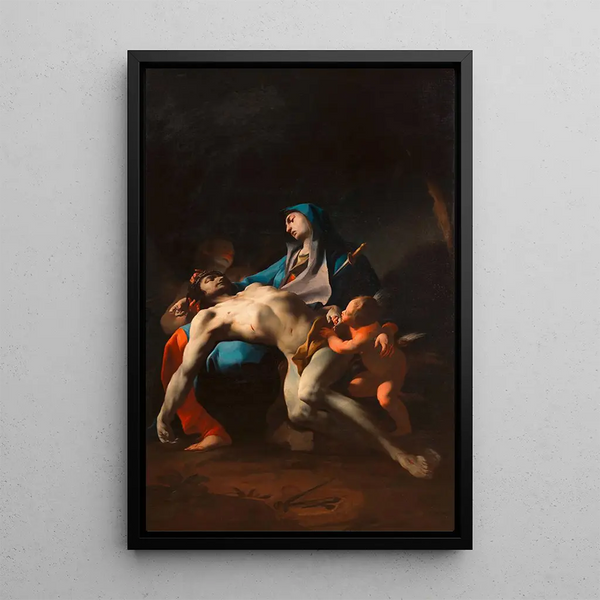 Pietà - Paul Troger — gerahmtes Bild an der Wand
