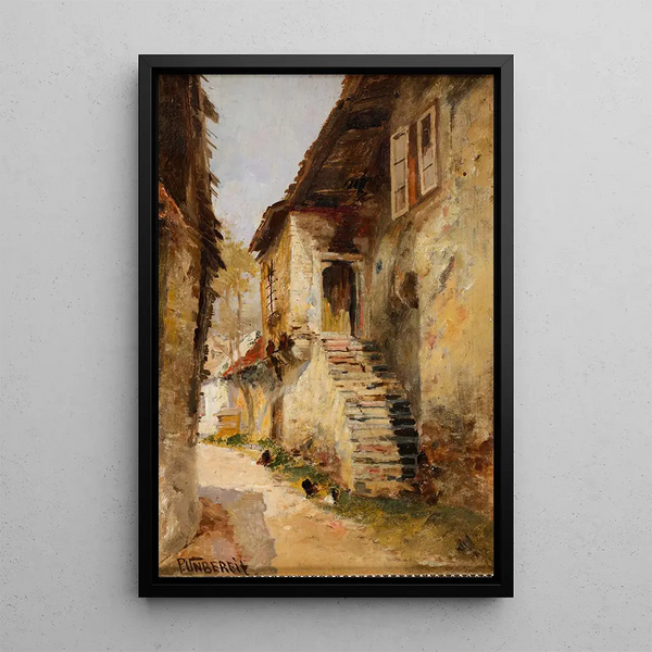 Motiv des Spitz am Donau - Paul Unbereit — gerahmtes Bild an der Wand