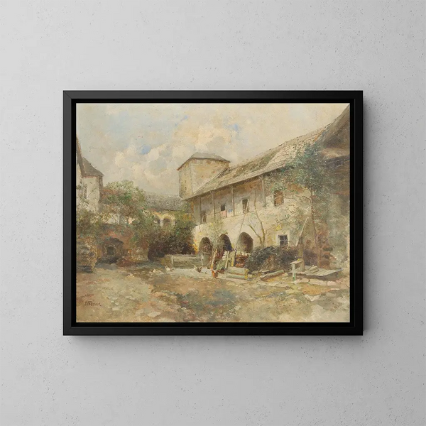 Teisenhoferhof in Weißenkirchen in der Wachau - Paul Unbereit — gerahmtes Bild an der Wand
