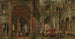 Ein architektonischer Einfall mit Blick auf ein imaginäres klassisches Palais und elegante Figuren - Paul Vredeman de Vries — Ansicht des Kunstwerks