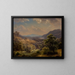 Landschafts-Gemälde mit Tal und Bergen, das Susquehanna-Tal - Paul Weber — gerahmtes Bild an der Wand