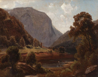 Landschaft des Hudson-Flusses - Paul Weber — Ansicht des Kunstwerks
