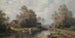 Sommerliches Flusslandschaft bei einem Bauernhof - Paul Weber — Ansicht des Kunstwerks