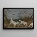 Jagd auf die Perlhuhn - Paul de Vos — gerahmtes Bild an der Wand