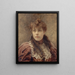 Portrait von Daniel Lesueur Jeanne Loiseau 1860 1921 genannt Schriftstellerin - Paul Émile Chabas — gerahmtes Bild an der Wand