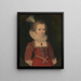 Eine junge Frau - Paul van Somer — gerahmtes Bild an der Wand