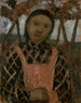Mädchen bei Dämmerung mit kariertem Hemd - Paula Modersohn-Becker — Ansicht des Kunstwerks