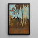 Landschaft mit Birken im Hintergrund, zwei Hausdächer - Paula Modersohn-Becker — gerahmtes Bild an der Wand