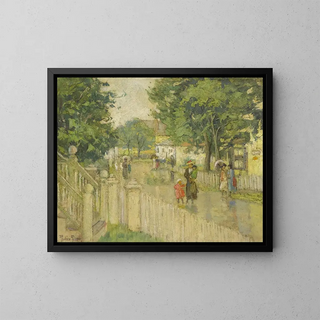 Nach dem Regen - Pauline Palmer — gerahmtes Bild an der Wand