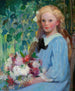 Mädchen mit Blumen - Pauline Palmer — Ansicht des Kunstwerks