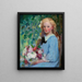 Mädchen mit Blumen - Pauline Palmer — gerahmtes Bild an der Wand