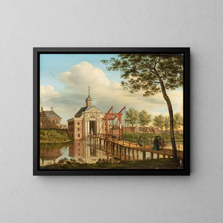 Paulus Constantijn la Fargue - A View Of Marepoort Leiden.webp