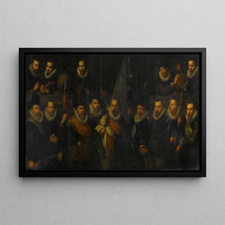 Paulus Moreelse - Officers and other civic Guardsmen of the IIIrd District of Amsterdam under the Command of Captain Jacob Gerritsz Hoyngh and Lieutenant Nanningh Florisz Cloeck.webp