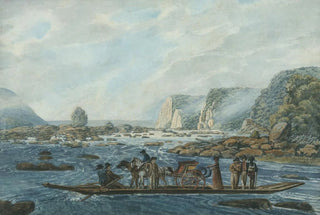 Pavel Petrovich Svinin - A Ferry Scene on the Susquehanna at Wrights Ferry near Havre de Grace.webp