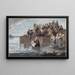 Eine anabaptistische Immersion in Philadelphia während eines Sturms - Pavel Petrovich Svinin — gerahmtes Bild an der Wand