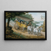 Reise in der Postkutsche bei Trenton, New Jersey - Pavel Petrovich Svinin — gerahmtes Bild an der Wand