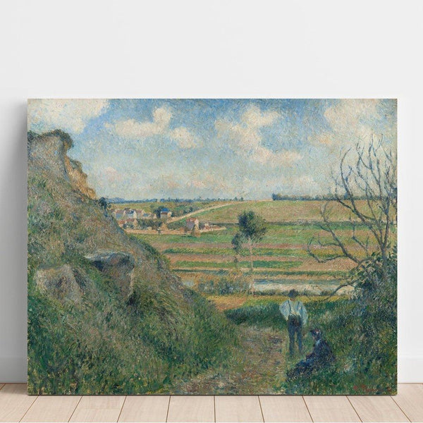 Reproduktion des Gemäldes Landschaft, Bazincourt - Camille Pissarro