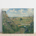 Reproduktion des Gemäldes Landschaft, Bazincourt - Camille Pissarro