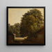 Landschaft mit Kastanie - Peter DeWint — gerahmtes Bild an der Wand