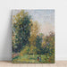 Reproduktion des Gemäldes Landschaft mit zwei Figuren, Éragny, Herbst - Camille Pissarro