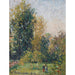 Reproduktion des Gemäldes Landschaft mit zwei Figuren, Éragny, Herbst - Camille Pissarro