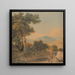 Landschaft mit Figuren - William Havell — gerahmtes Bild an der Wand