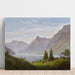 Reproduktion des Gemäldes Landschaftsbild mit Bergsee, Morgen - Caspar David Friedrich