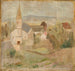 Landschaft mit einem kleinen Hund La Comelle - Tadeusz Makowski — Ansicht des Kunstwerks