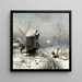 Winterlandschaft - Frithjof Smith-Hald — gerahmtes Bild an der Wand