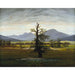 Reproduktion des Gemäldes Landschaftsgemälde eines Dorfes im Morgenlicht - Caspar David Friedrich