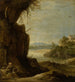 Landschaft im Süden mit Sankt Antonius dem Einsiedler - David Teniers der Jüngere — Ansicht des Kunstwerks