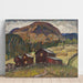 Reproduktion des Gemäldes Sommerlandschaft mit Weideflächen, Studie aus Nordnorwegen - Anna Boberg