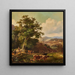 Landschaft erweitert mit Vieh - Francis Daniel Devlan — gerahmtes Bild an der Wand