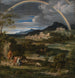 Landschaft mit Heldenmotiv und Regenbogen - Joseph Anton Koch — Ansicht des Kunstwerks