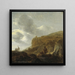 Landschaft mit Bergen - Guillam Dubois — gerahmtes Bild an der Wand