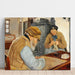 Reproduktion des Gemäldes Bauern-Gemälde im Dorf Ring - Laurits Andersen Ring