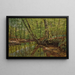Landschaft mit Fluss - Peder Mønsted — gerahmtes Bild an der Wand
